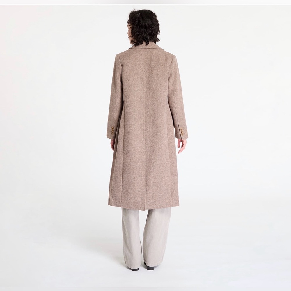 Levi’s Blair Western Coat Wool Blend Herringbone Tan Size XS New With Tags - Picture 3 of 16